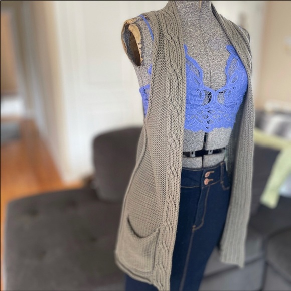 Banana Republic Sweaters - Knit Grey Bohemian Cardigan BANANA REPUBLIC